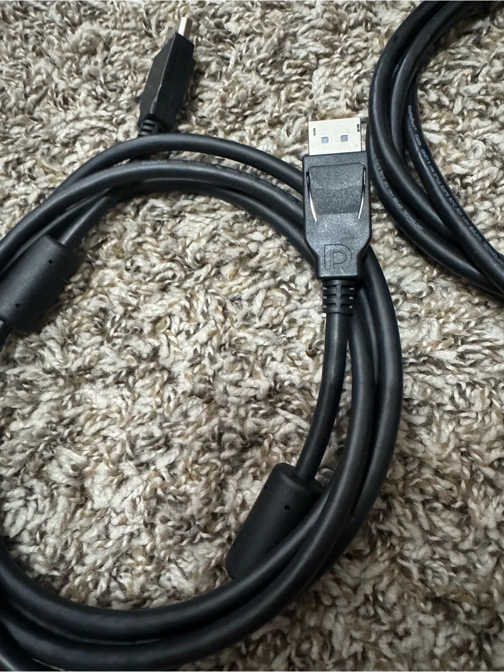 Black DisplayPort to DisplayPort Cable - High Speed Video Cable
